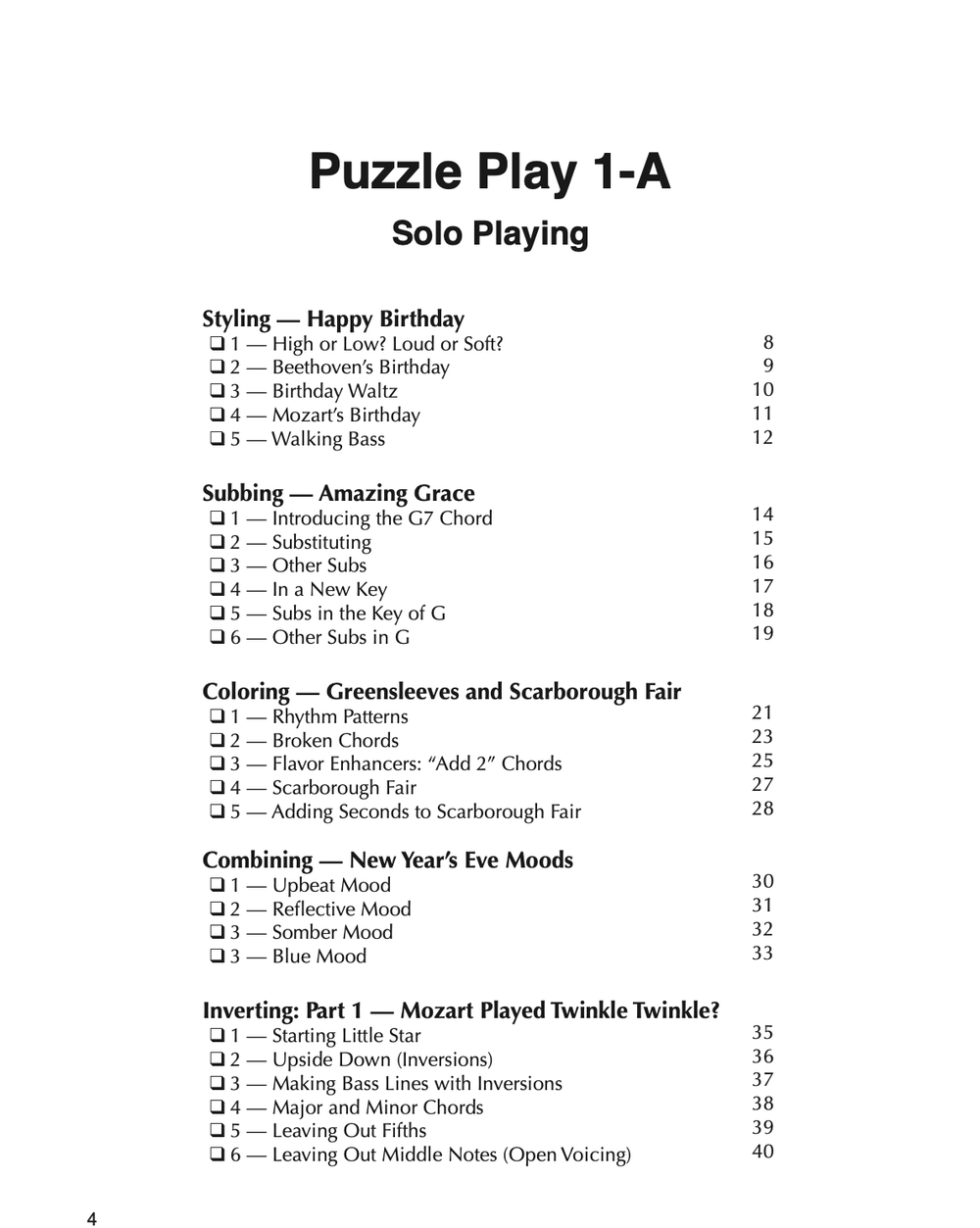 Forrest Kinney – Piano PDF – Puzzle Play